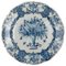 Large Blue and White Dish from Delft, 1750 1