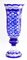 Very Large 20th Century Bohemian Cobalt Overlay Cut-Crystal Vase 2