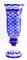Very Large 20th Century Bohemian Cobalt Overlay Cut-Crystal Vase, Image 2