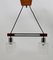 Vintage Teak, Chrome & Glass Bar Chandelier, Image 8