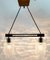 Vintage Teak, Chrome & Glass Bar Chandelier, Image 10