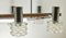 Lustre Vintage en Chrome, Verre et Bois 2