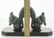 Art Deco Squirrel Bookends by H. Moreau, Set of 2 11