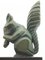 Art Deco Squirrel Bookends by H. Moreau, Set of 2 3