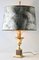 Hollywood Regency Brass Sculptural Palm Tree Table Lamp 2