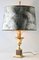 Hollywood Regency Messing Palme Tischlampe 2