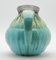 Hellblauer Keramikkrug mit Tropfen-Glasur, Belgien 6
