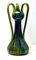 Vase Art Nouveau Bleu et Vert 3