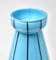 Hand Painted Blue Opaline Glass Vase, France 4