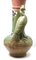 Vaso grande Art Nouveau con pavone scolpito e papaveri da oppio, Immagine 4