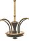 Lámpara de araña italiana vintage con cinco brazos, años 60, Imagen 7