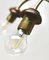 Lámpara de araña italiana vintage con cinco brazos, años 60, Imagen 13