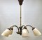 Lámpara de araña italiana vintage con cinco brazos, años 60, Imagen 8