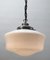 Dutch Pendant Lamp with Opaline Shade, 1930s, Image 4
