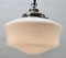Dutch Pendant Lamp with Opaline Shade, 1930s 5