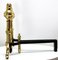 Iron and Brass Top Andirons, 1930s, Set of 2, Image 4