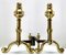 Iron and Brass Top Andirons, 1930s, Set of 2, Image 2