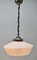 Dutch Pendant Lamp with Opaline Shade, 1930s 6