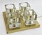 Mid-Century Modernist German Glass Cube Wall Sconces from Peill & Putzler, Set of 3 1