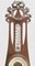 Antique French Carved Oakwood Barometer with Thermometer, 1910s 5
