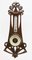 Antique French Carved Oakwood Barometer with Thermometer, 1910s 4