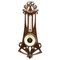 Antique French Carved Oakwood Barometer with Thermometer, 1910s 1