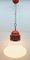 Vintage Opaque Glass Pendant Ceiling Light in the Shape of a Big Bulb, 1960s 3