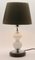 Dutch Opaline Table Lamp with Ball-Stem and Chrome Details and White Black Base 2