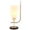 Scandinavian Design Table Lamp with Milk-White Glass Shade and Brass Mounts 6