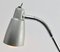 Industrielle silbergraue Anglepoise Lampe mit verstellbaren und flexiblen Sektionen 4