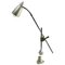 Industrielle silbergraue Anglepoise Lampe mit verstellbaren und flexiblen Sektionen 1