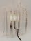 Mid-Century Ice Glass Chandelier and 2 Wall Mount Lamps from Kalmar, 1960s, Set of 3 13