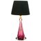 Twisted Light Crystal Glass Table Lamp from Val Saint Lambert, 1953, Image 1