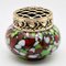 Red, White, Green Splatter Colors, Pique Fleurs Vase with Grille 5