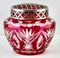 Crystal Cut-to-Clear Pique Fleurs Vase mit Gitter von Val Saint Lambert 2
