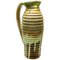 Vase ou Pichet en Céramique Émaillée Marron et Verte, 1930s 1