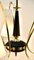 Lámpara de araña Diablo italiana vintage con cinco brazos, años 60, Imagen 13