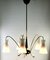 Vintage Italian Diablo Chandelier with 5 Arms in the Style of Stilnovo, 1960s 9