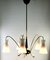 Vintage Italian Diablo Chandelier with 5 Arms in the Style of Stilnovo, 1960s, Image 9