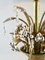 Brass and Silver Metal Flowers Bouquet in a Basket Lamp, 1960s, Image 10