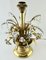 Brass and Silver Metal Flowers Bouquet in a Basket Lamp, 1960s, Image 9