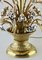 Brass and Silver Metal Flowers Bouquet in a Basket Lamp, 1960s 6