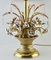 Brass and Silver Metal Flowers Bouquet in a Basket Lamp, 1960s 5