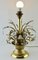 Brass and Silver Metal Flowers Bouquet in a Basket Lamp, 1960s 12