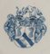 Großer Delfter Blau-Weißer Wappenschild, 1600er 2