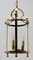 Solid Brass and Glass Lantern or Pendant Lamp by Gaetano Sciolari 1