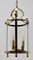 Solid Brass and Glass Lantern or Pendant Lamp by Gaetano Sciolari, Image 1