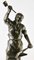 Statua di giovane fabbro in spelter dopo J Becox, Francia, Immagine 2