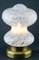 Glass White Clouds Table Lamp from Peill & Putzler, 1970s 5