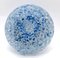 Vaso bohémien Pique Fleurs con griglia e puntini blu, fine anni '30, Immagine 6